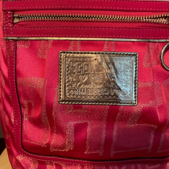 COACH Poppy Story Patch Bella Graffiti Glam Pink - Picture 5 of 12